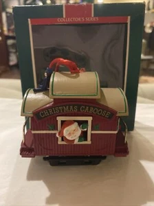 Vintage Hallmark Andenken Ornament Weihnachten Begleitwagen Zug 1989 mit OVP - Bild 1 von 10