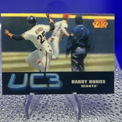 1996 Pinnacle SPORT FLIX UC3 3DCard # 112 BARRY BONDS HOF San Fransisco Giants - Image 1 of 4