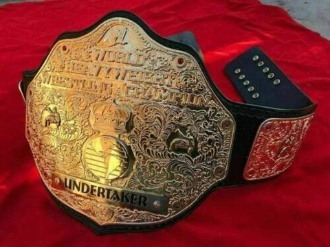 WWE Big Gold World Heavyweight Wrestling Championship WCW Big Gold Replica Belt Cover