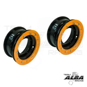 Raptor 350 250 Front Wheels Beadlock 10x5 4+1 4/156 Alba Racing BO 41 - Foto 1 di 1