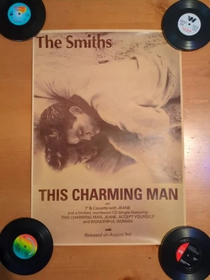 The Smiths, Promo Poster August 1984 This Charming Man 12" X 17" Cassette CD  - Image 1 of 4