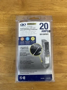 Square D QO120PDFC QO Plug-On Neutro 20A Monopolo Doble Función - NUEVO - Imagen 1 de 2