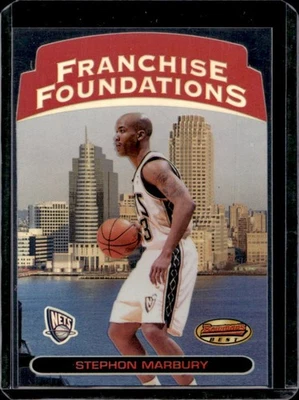 Bowman's Best Stephon Marbury Franchise Foundations 1999-00 troquelado #FF12 redes Foto 1 de 2