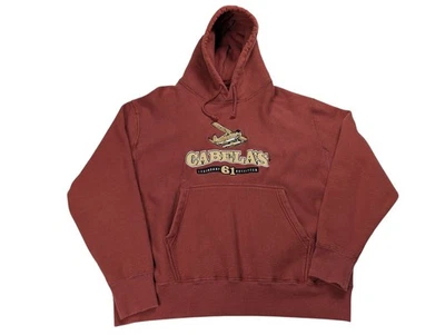 Vintage Cabelas Field Duty Hoodie Men XL Embroidered Biplane Logo Heavy Pullover - Image 1 of 4