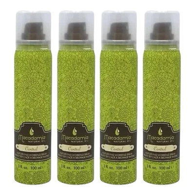 Paquete de 4 spray de trabajo de secado rápido control aceite natural de macadamia tamaño de viaje de 3 oz Foto 1 de 4