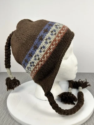 STETSON Oreja Solapa Sombrero Tejido Lana Forrado Sherpa Gorro con Borlas Esquí Invierno Foto 1 de 4