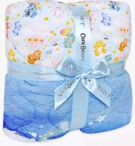 Care Bears Posh Peanut Reversible Quilt Quilted Patoo Blanket NEW NEVER OPENED - Picture 1 of 12