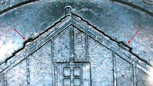 2015 P Washington Quarter Nebraska Homestead Snow Double Die Chip - Picture 1 of 3