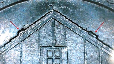 2015 P Washington Quarter Nebraska Homestead Snow Double Die Chip - Image 1 of 3