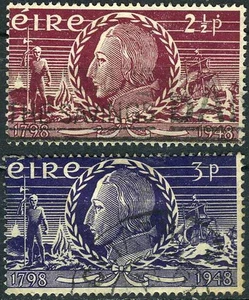 Irland 1948 Theobald Wolfe Ton gebraucht (SC# 135-136) - Bild 1 von 1