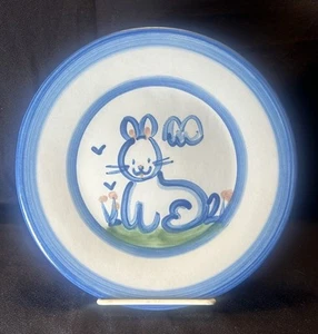 MA Vintage M.A. Hadley Pottery Bunny Rabbit Salad Plate Signed 8.75” - Picture 1 of 3