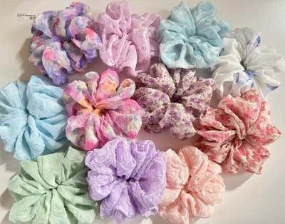 FOR WOMEN Large Hair Scrunchies Strong Thick bobble Women Girls Hair Ties