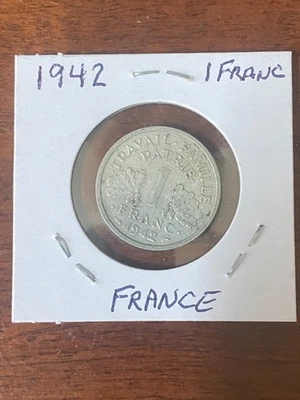 1942 - Francia - 1 franco Vichy Estado francés - Foto 1 de 2
