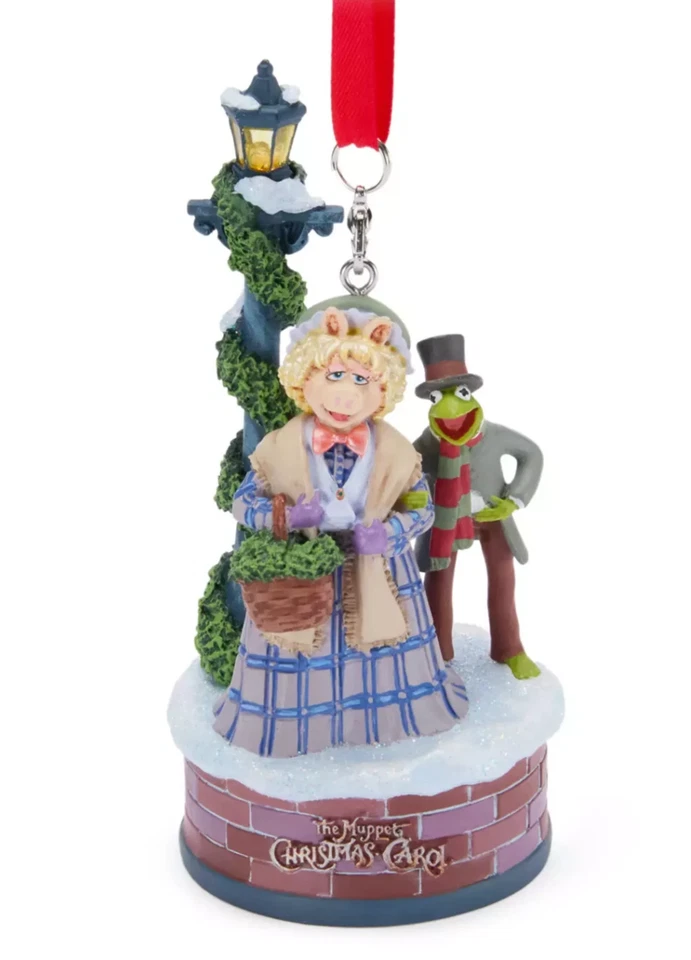 Cuaderno de bocetos Disney Muppets Cuento de Navidad adorno iluminado Kermit Piggy nuevo con etiquetas Foto 1 de 4