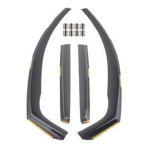 Side Window Wind Deflectors In-Channel For Nissan Qashqai 2007-2013 4pc Black - Picture 1 of 12