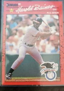 1990 Harold Baines Multiple ERROR #660 Chicago White Sox DONRUSS Baseball NO DOT - Picture 1 of 2