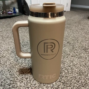 RTIC 64 oz Ceramic Lined Insulated Road Trip Tumbler, Leak-Resistant Lid, Logo - Picture 1 of 7