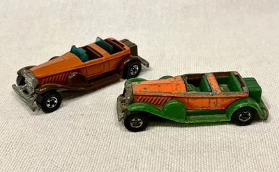 (2) 1980's Hot Wheels '31 Doozie Rare Orange/Green & Orange/Brown for Parts - Image 1 of 4