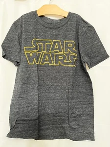 220411 Niños M 8 Regular ANTIGUA MARINA Coleccionabilitees STAR WARS Logotipo S/S Camiseta - Imagen 1 de 3