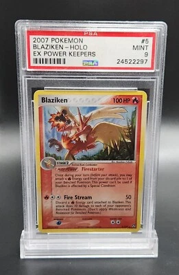 PSA 9 MINT Pokemon Blaziken 5/108 HOLO RARE Ex Power Keepers Fukuda - Image 1 of 2