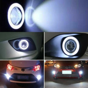 2X 2.5inch Round White Car Angel Eye Halo LED Projector Fog Light ATV Truck - Bild 1 von 8