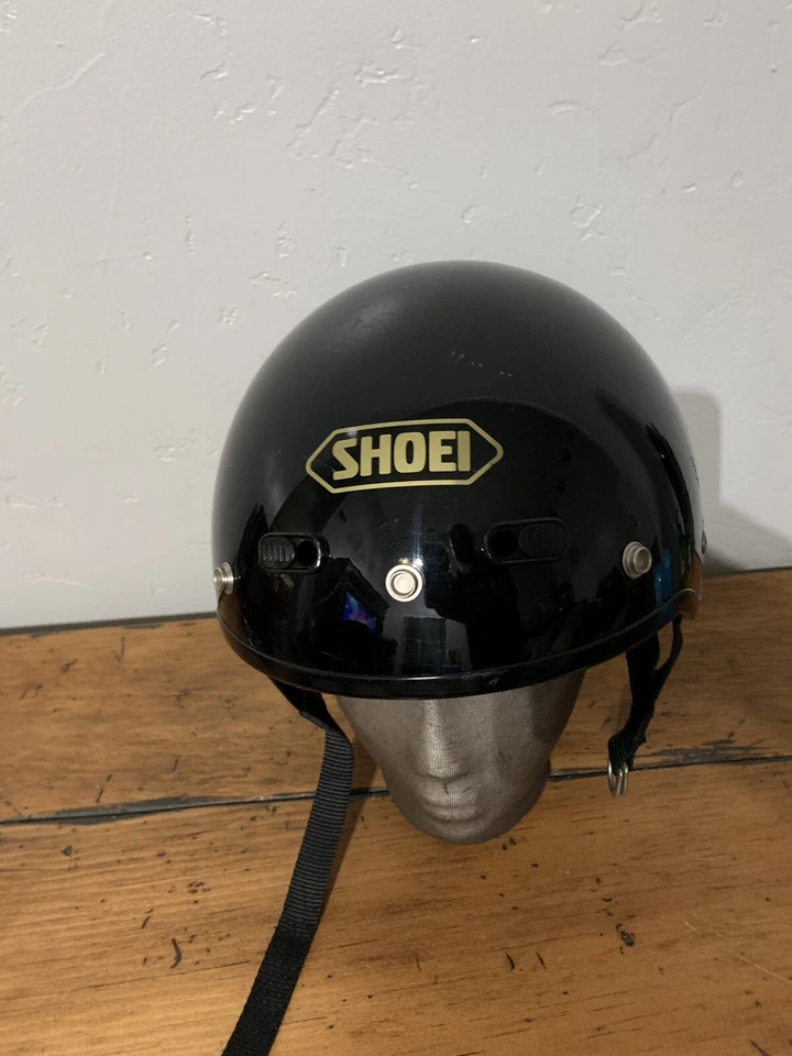 SHOEI BLACK MOTORCYCLE Half Helmet ST-CRUZ SIZE SMALL - Image 1 of 4