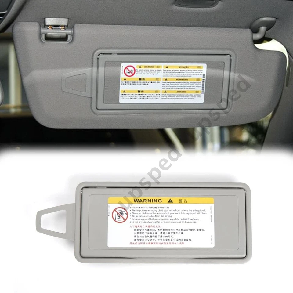 Gray Right Sun Visor Mirror Frame Cover For Mercedes-Benz S-Class W220 1998-2005 - Image 1 of 4