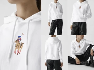 Polo Ralph Lauren Hooded Sweatshirt Sweater Jumper Pullover Hoodie Pony L - Picture 1 of 24
