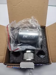 DW 70mm Inline Fuel Filter 10 Micron Stainless Steel E85 Post-Pump 10 AN ORB - Picture 1 of 4