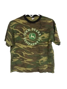 John Deere Equipment Camouflage Short Sleeve Shirt Tractor Size 2XL/XXL - Picture 1 of 8