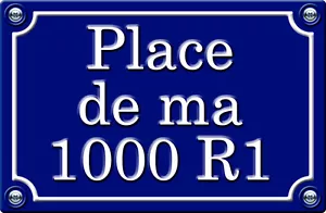 PLACE DE MA 1000 R1 - 29cm AUTOCOLLANT STICKER MOTO PR045 - Imagen 1 de 1