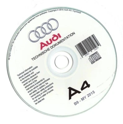 Audi A4 B9 (2015-2020)  manuale officina workshop manual su cd - Immagine 1 di 4