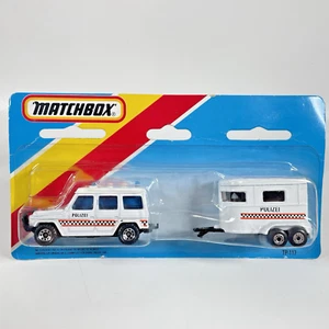 Matchbox Superfast TP-117 Mercedes Polizei and Pony Trailer - Sealed - Picture 1 of 7