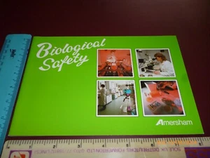 AMERSHAM INTERNATIONAL BIOLOGICAL SAFETY 1989 BOOKLET UK ATOMIC ENERGY AUTHORITY - Picture 1 of 13