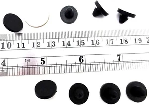 3/16" Bumper Grommet Rubber Stem Pad Push-Into 3/16" Hole, 1/16" Panel, 1/2" Pad - Picture 1 of 12