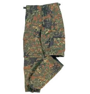 US Army Style Pants Outdoor Trousers Zip-Off Kids BDU Flectarn Camo - Picture 1 of 4