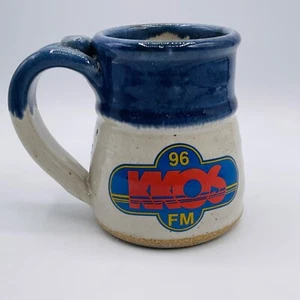 VTG Coffee Mug KKOS 96 FM Carlsbad Studio Pottery Radio Station Cup 70s 80s #B - Picture 1 of 10