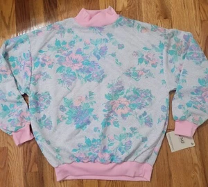 Vintage Gitano Pullover Sweatshirt Top Size Medium Pastel Fairy Kei Retro NOS - Picture 1 of 11