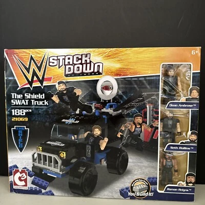 C3 WWE Stack Down The Shield SWAT Truck 21069 New Sealed Seth Rollins - Image 1 of 4