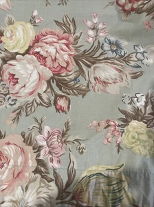 Ralph lauren Vintage Floral Green Charlotte Pair Of Panels ~ Very Good ! - Picture 1 of 9