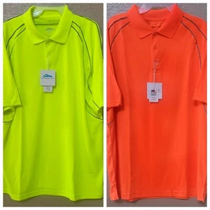 Tri-Mountain Performance Polo Shirt, Mens Polo Ultra Cool Wicking Shirt, - Picture 1 of 18