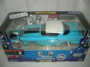 Rare 58 Impala Blue w/ White roof Build It Kit new in box 1:18 sc. Mus. Mach.. - Picture 1 of 1