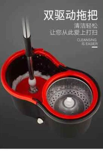 360° Rotating Head Easy Spin Dry Floor Mop Bucket with Head Microfiber Spinning - Picture 1 of 16