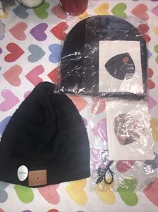 Gorro Bluetooth con Auriculares Inalámbricos | Gorra Tejida Deportes de Invierno | Negro - Imagen 1 de 3
