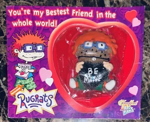 Tarjeta de caramelo vintage Nickelodeon Rugrats Chuckie Finster día de San Valentín “Be Mine” - Imagen 1 de 3