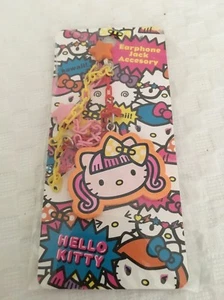 New Sanrio Hello Kitty Kawaii Earphone Jack Accesory plug Orange - Picture 1 of 3