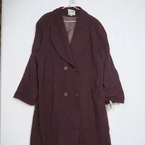 Sanro Womens Overcoat Jacket Size 18 or XXL Red Wool Blend Long Sleeve $209RRP - Picture 1 of 10