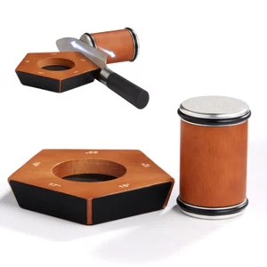 Roller Knife Sharpener Stone German Horl 5 Side Magnetic Knife Sharpener US - Foto 1 di 13