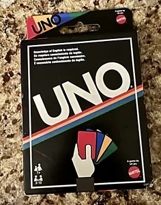 Mattel Uno Card Game (Retro Edition) Family New Factory Sealed 108 Cards - Picture 1 of 2