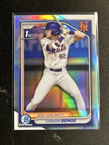 Bowman Draft 2024 - cromo Carson Benge #BDC-28 refractor (RC) - Imagen 1 de 2
